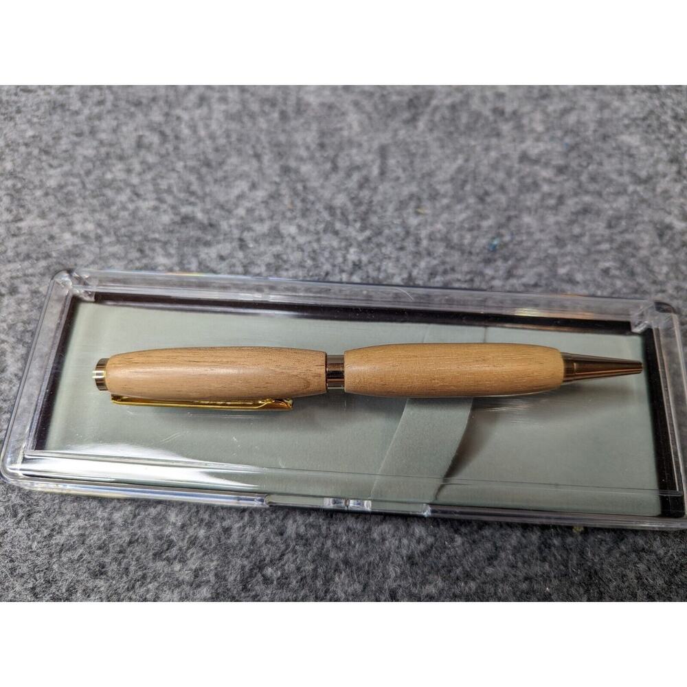 Slimline‎ Twist Pen Gold finish Black Limba Body Hand Turned Pen